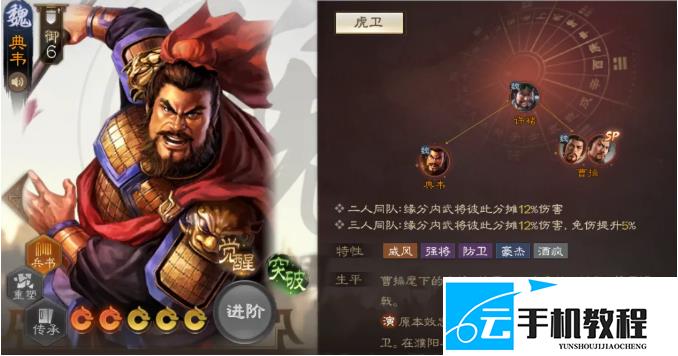 《三国志战棋版》 羊祜典韦突破与魏国搭配