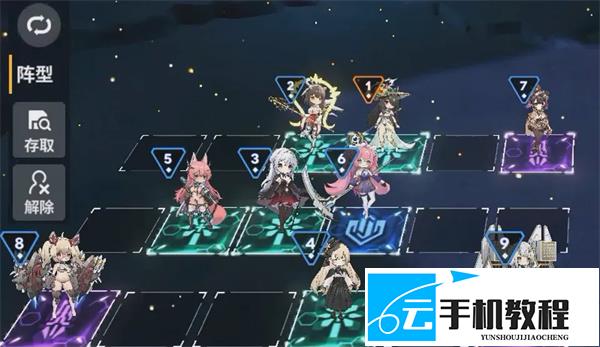 苍雾世界 困难83夜云阵容站位攻略