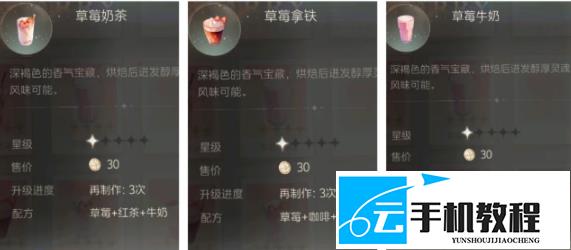 《星眠》 常用饮品糕点配方研发要点