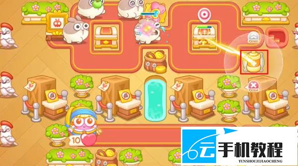 《保卫萝卜4》 美术馆奇妙夜104关通关布阵步骤