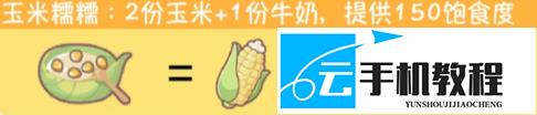 闪耀吧噜咪 增加饱食度的食谱一览