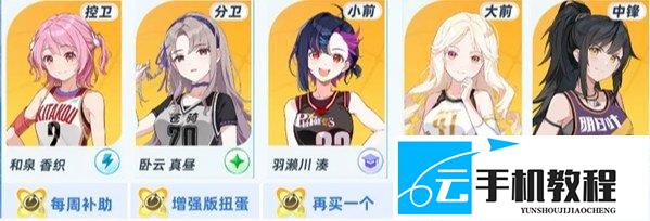 篮球少女飞跃巅峰 扭蛋流玩法及三阶段阵容